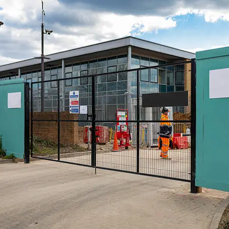Double-Leaf Vehicle Temporary Site Gates